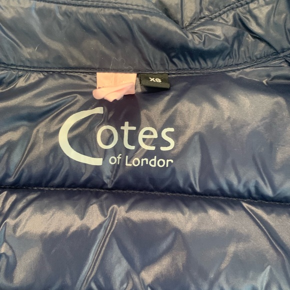 Cotes of London Navy Quilted Women's Jacket size XS. Like new - Picture 8 of 8
